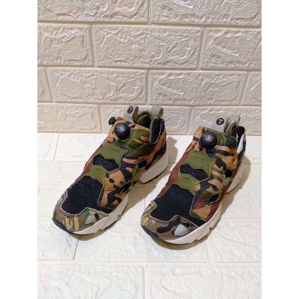 sepatu AAPE X REEBOK insta pump fury second original