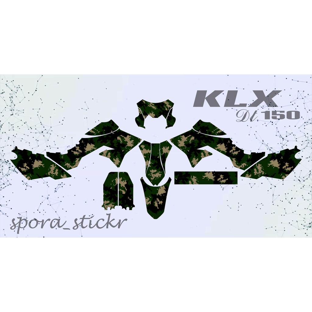 Decal KLX D Tracker Army