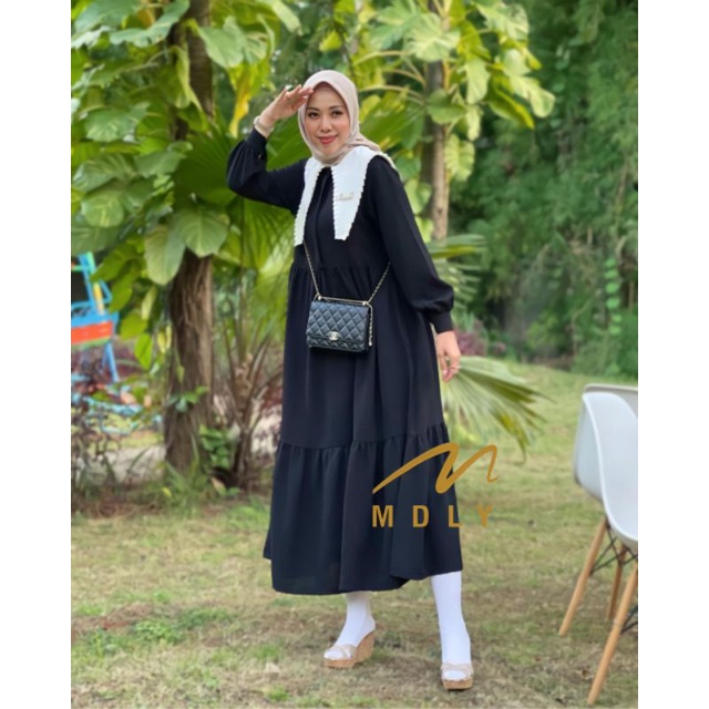 GAMIS WANITA TRENDY TERBARU MAURA MIDI DRESS BY MDLY