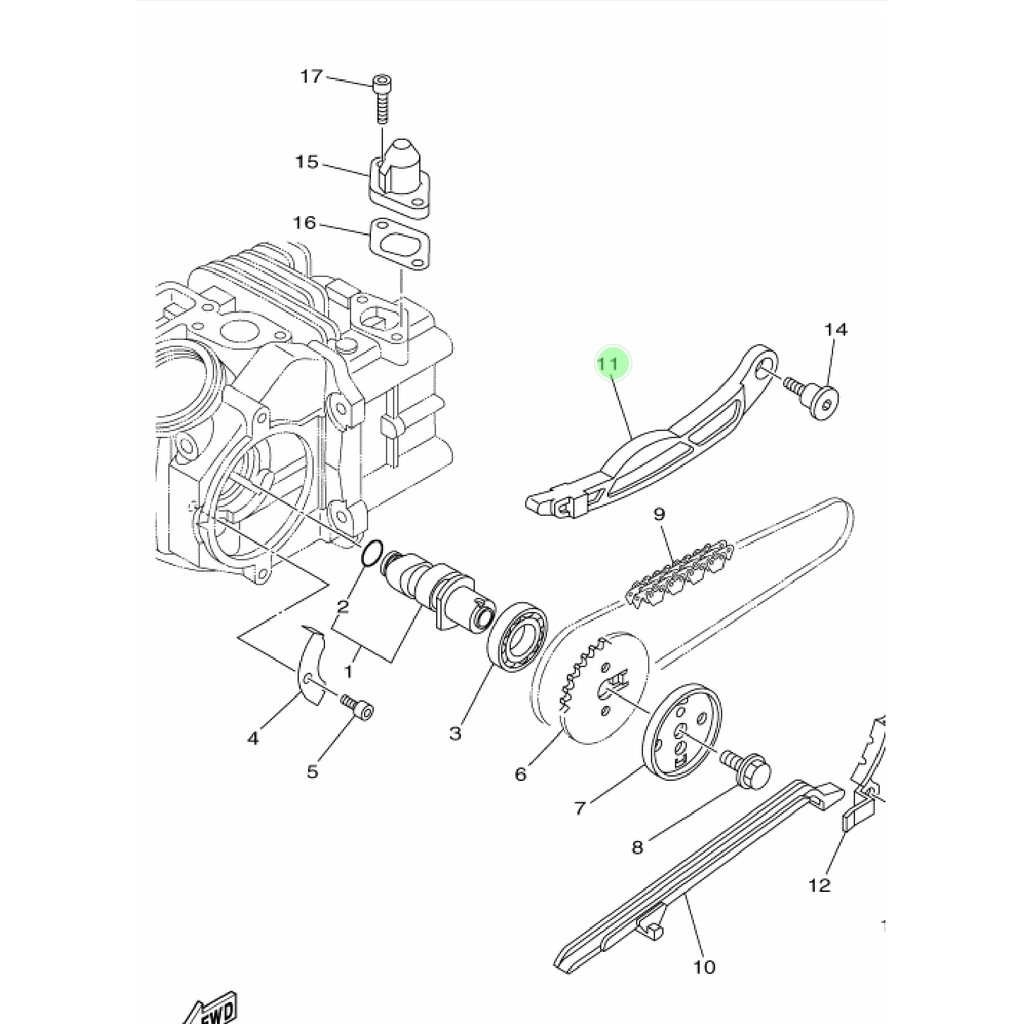 KARET BUSUR LIDAH TENSIONER ATAS VEGA ZR RR JUPITER Z 115 ROBOT LEXAM ORIGINAL 5D9-E2241-00