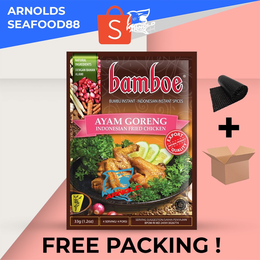 

Bamboe Bumbu Ayam Goreng 33g / Indonesian fried Chicken
