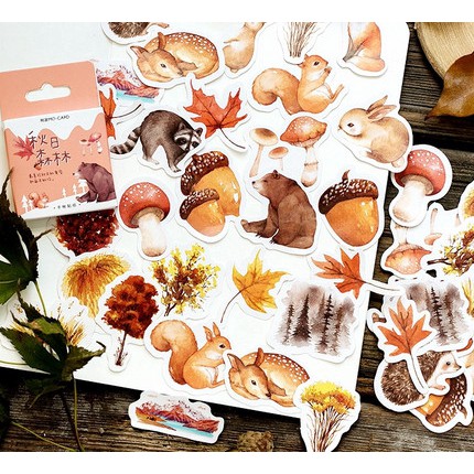 Label Sticker - Autumn Forest (45pcs)