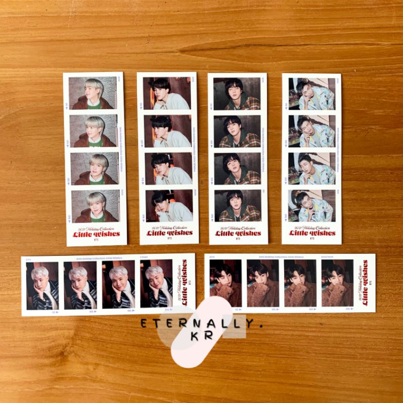 [READY] BTS HOLIDAY MERCH 4CUTS PHOTO POSTCARD LITTLE WISHES