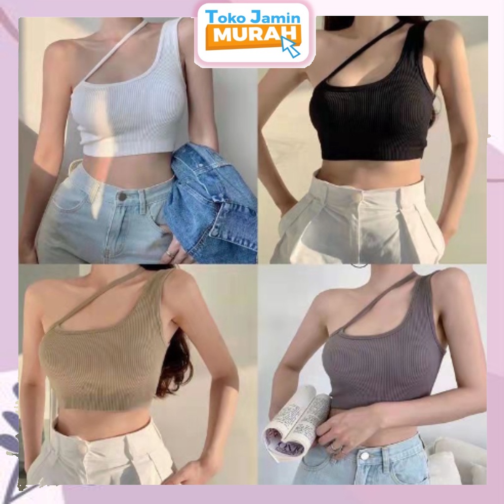 TJM BR185 Bh Tanktop Crop Top Tali Samping Pakaian Dalam Wanita Cewek Korea Tank Top Cup Bra