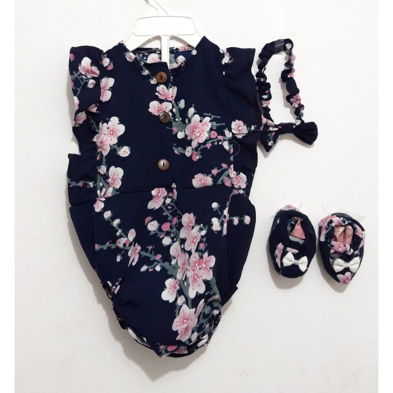 hampers baju bayi perempuan kado baju bayi perempuan paket hadiah kado bayi-Sakura navy