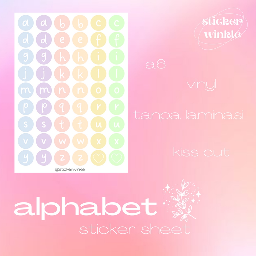 

Alphabet Sticker Sheet