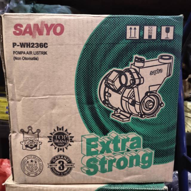PWH236C SANYO POMPA AIR NON AUTO OTOMATIS SANYO PWH 236 .POMPA AIR SANYO EXTRA STRONG. POMPA AIR EXT