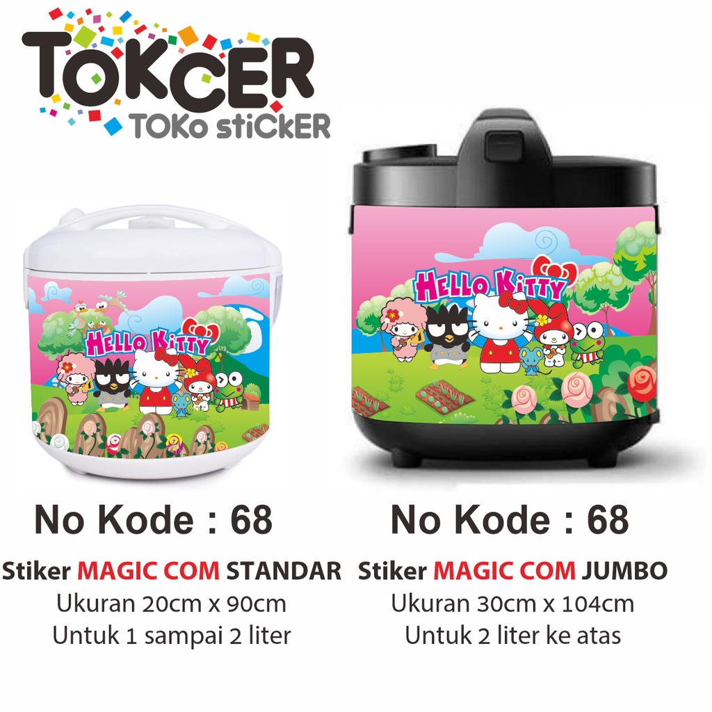 Stiker MAGIC COM / Rice Cooker Motif HELLO KITTY