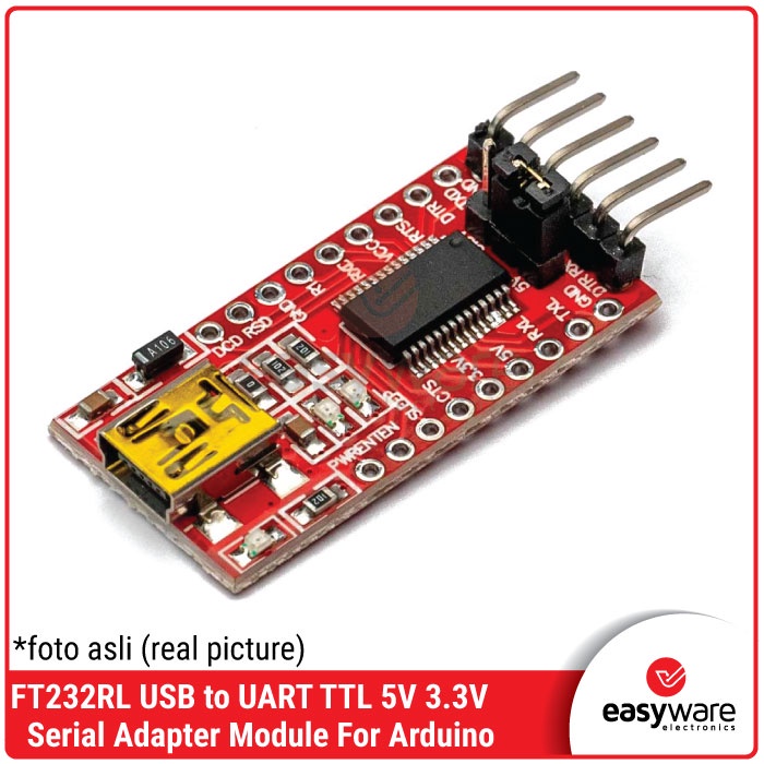 FT232RL USB TO UART TTL 5V 3.3V FT232 Serial Adapter Module For Arduino