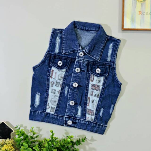 ZV90 - LONDON JEANS VEST (PREMIUM INDO BRAND)