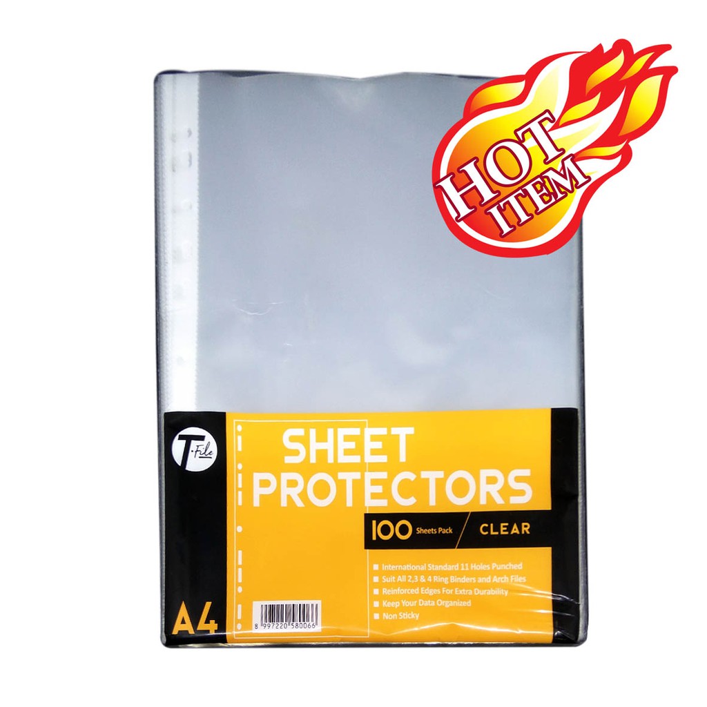 

Tokotab - Sheet Protector A4 Clear T-FILE isi 100 lembar