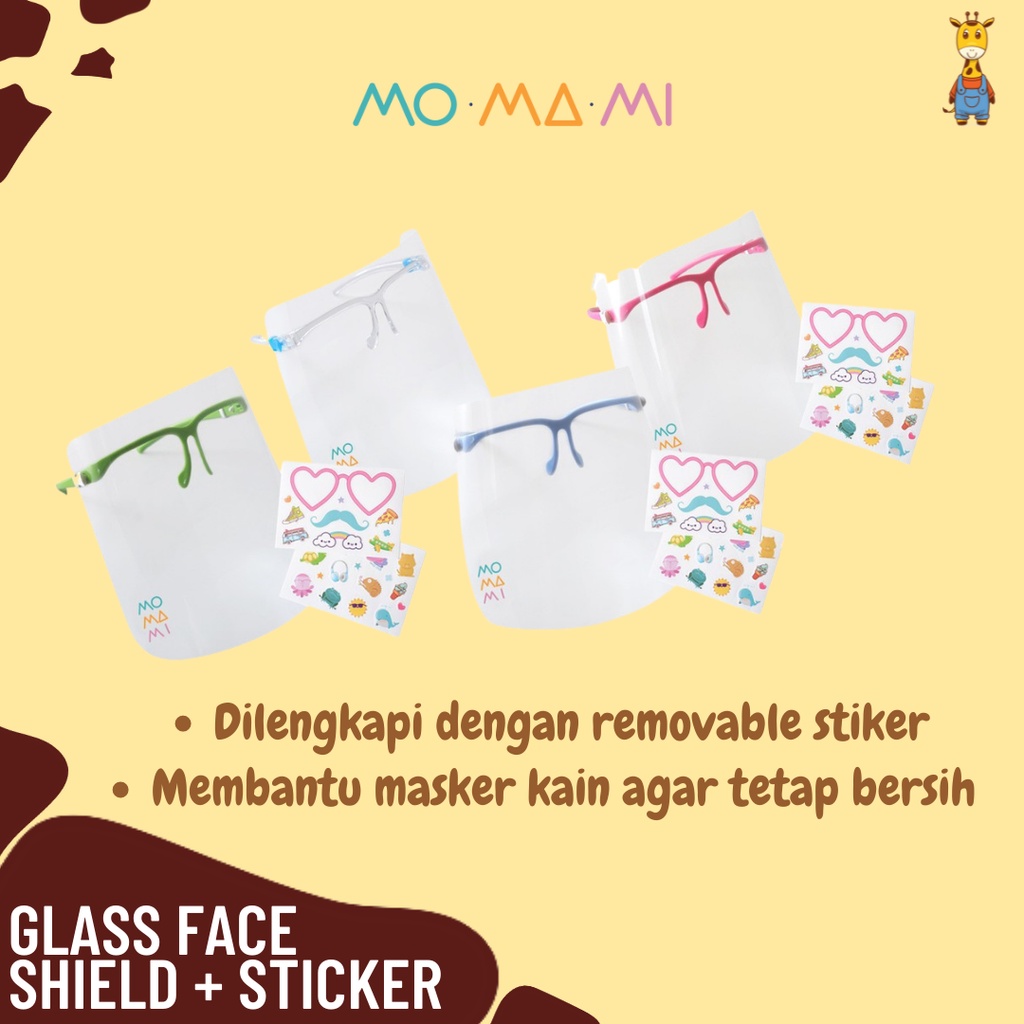 Momami Glass Faceshield+Sticker