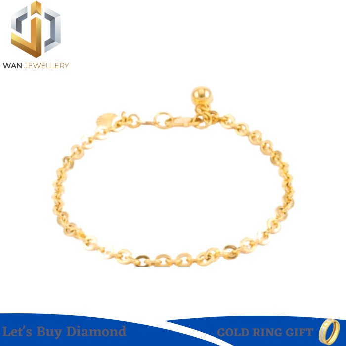 gelang 700 tangan emas asli emas 700