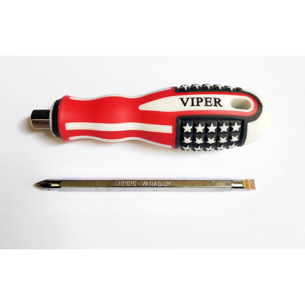 Obeng Bolak Balik USA / 2 Way Screwdriver VIPER Plus Minus