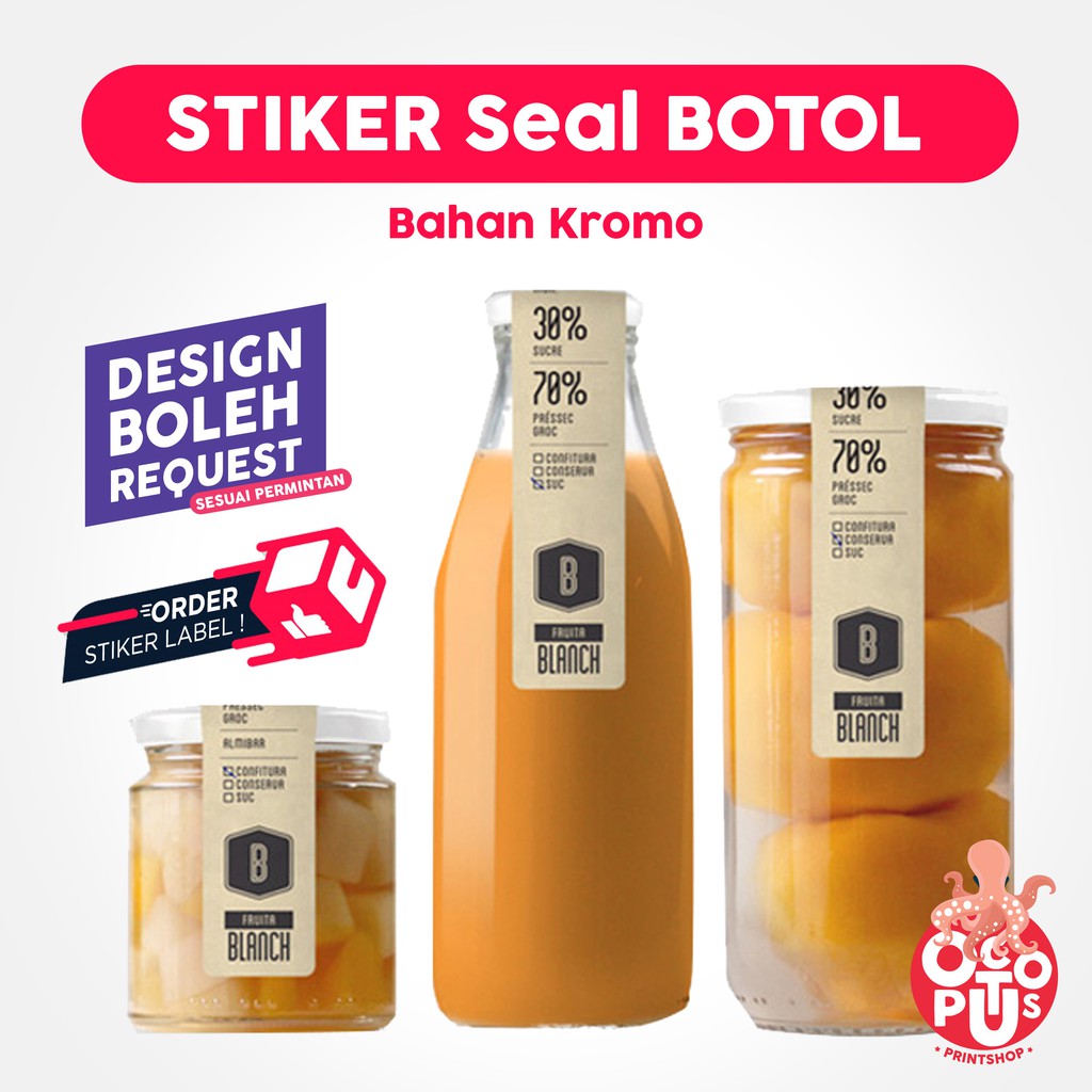  STIKER  SEGEL BOTOL  STIKER  SEAL KOTAK Shopee Indonesia