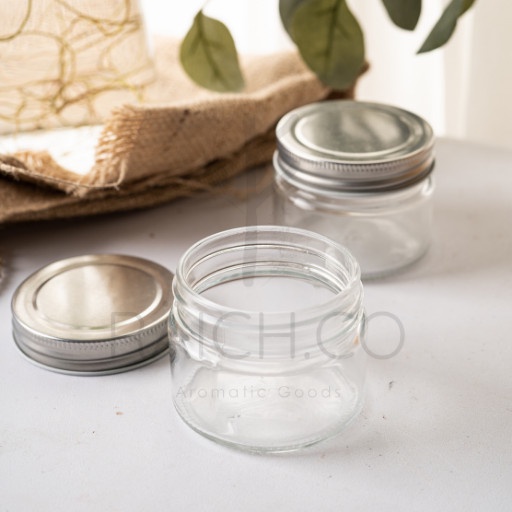 Tempat Bumbu Dapur Toples Rak Tutup Kayu Serbaguna Silver Set Botol Spices Storage Jar Kitchen Stuff