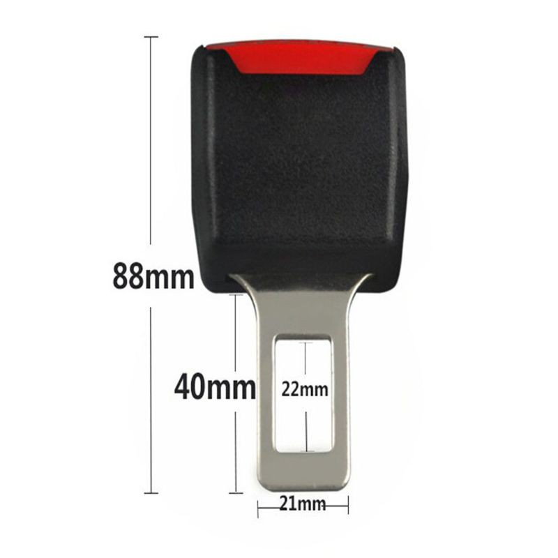 CRE  3 Color 1Pc Car Seat Belt Clip Extender Safety Seatbelt Lock Buckle Plug Thick Insert Socket
