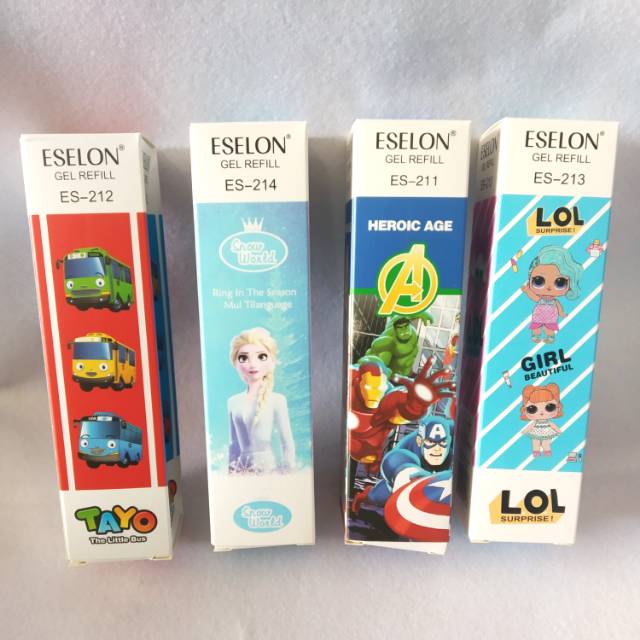 

Refill bolpoin gel karakter