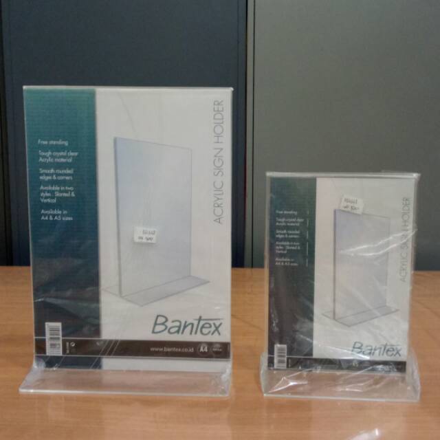 

Acrylic sign holder bantex A5