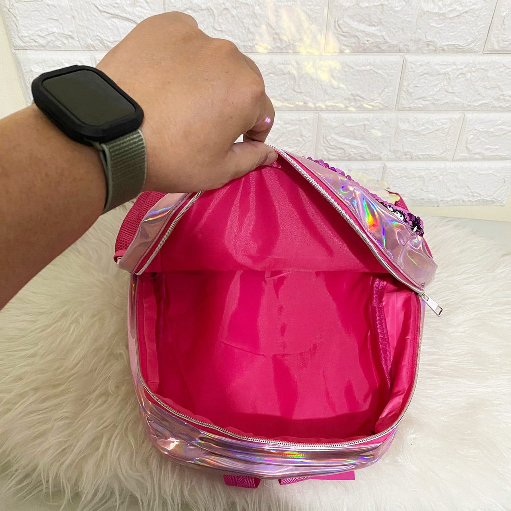 Tas Sekolah Anak Sequin Gambar LOL Untuk SD / Tas Blink-Blink Murah