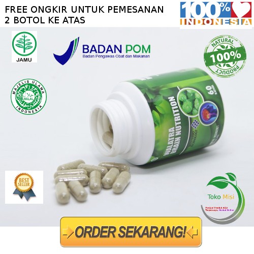 Obat Susah TIDUR Insomnia , Vertigo ASLI ORIGINAL Kapsul Ekstrak Pegagan