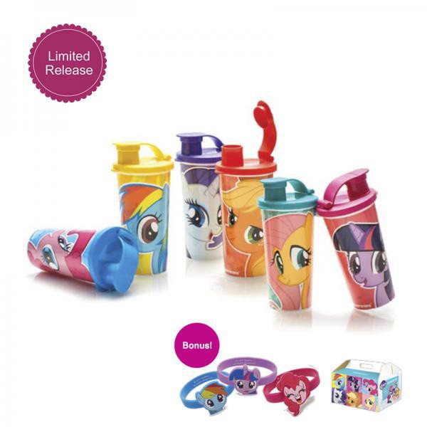 Botol Minum Anak Karakter Kuda Poni 260ml My Little Pony Bottle Tumbler Tupperware Original 00-9663