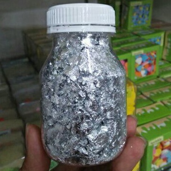

Edibel silver foil 5 gr daun perak Hiasan Tart/Taburan Cup Cake/Kue Ulang Tahun/Edibel/Dekorasi