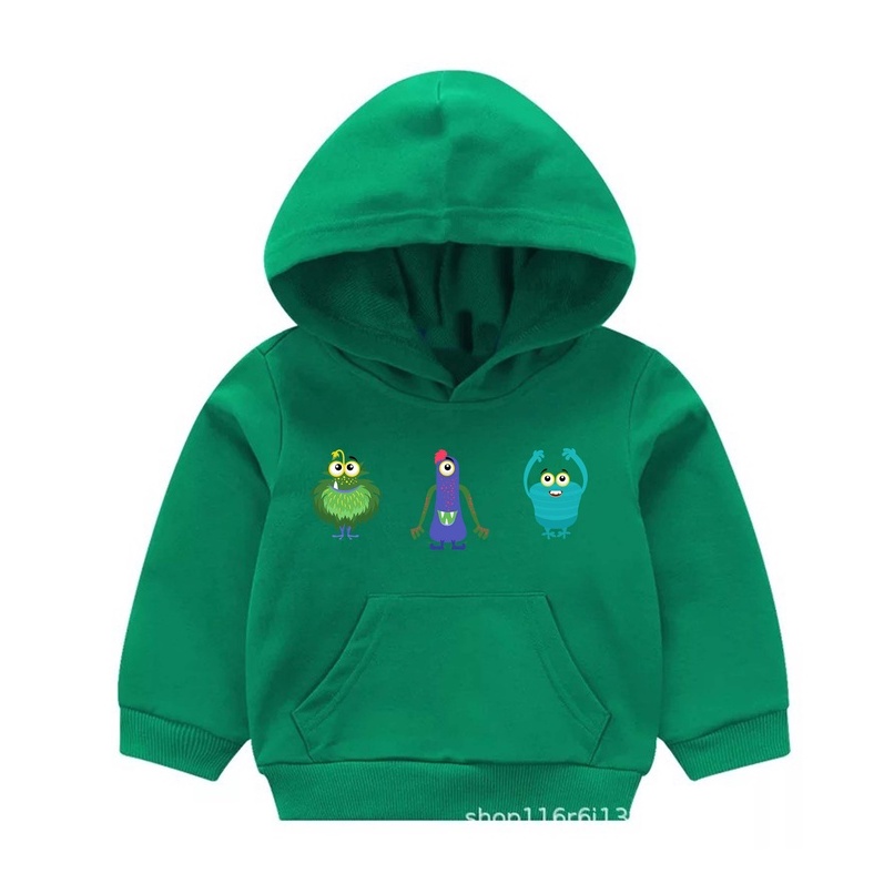 Hoodie Alien Cute Sweater Anak Fleece Pakaian Anak