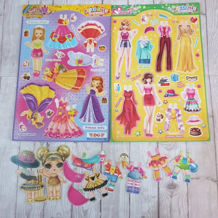 BONEKA KERTAS BONGKAR PASANG SUPER JUMBO MAINAN JADUL ANAK