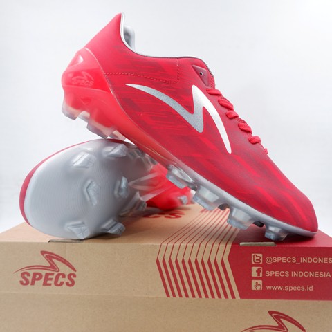 Sepatu Bola Specs Acc Lightspeed II Pro FG Red Silver 101127 Original BNIB