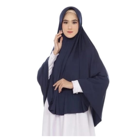 Jilbab syari jersey xxl / hijab syari / khimar jersey / JUMBO POLOS XXL