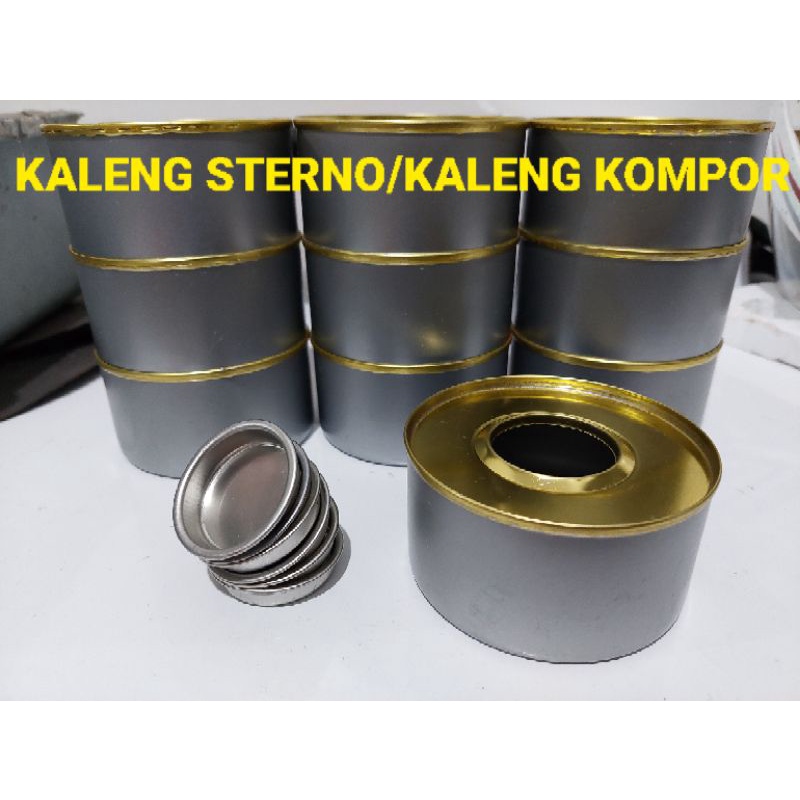 Kaleng sterno kosong / Kaleng kompor kosong untuk refill / kaleng sterno baru