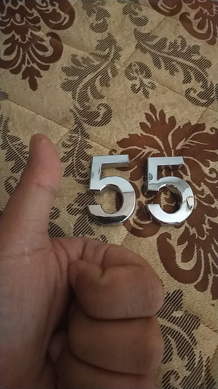 Plat Sign Nomor Pintu/alamat Rumah Modern Desain Angka Arab 0-9 Glossy