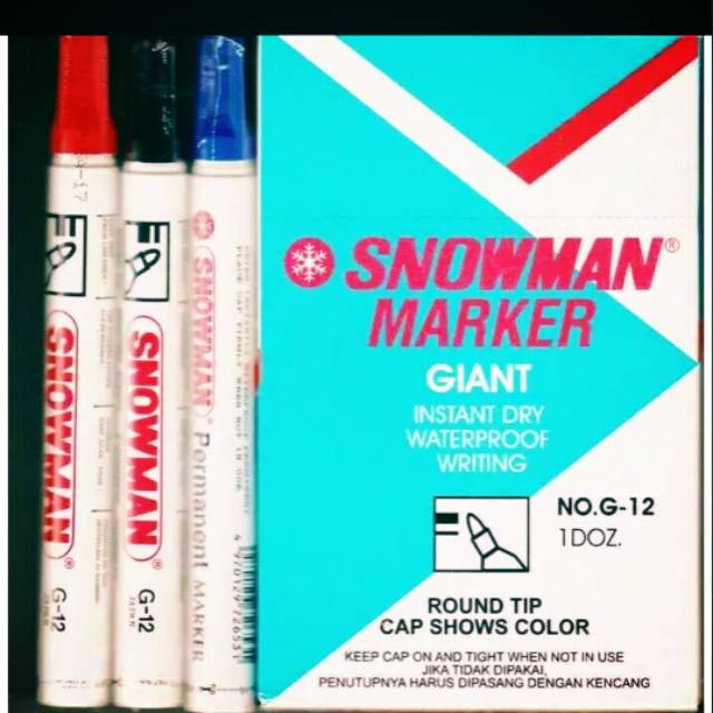 

Spidol Permanent Snowman Marker G12