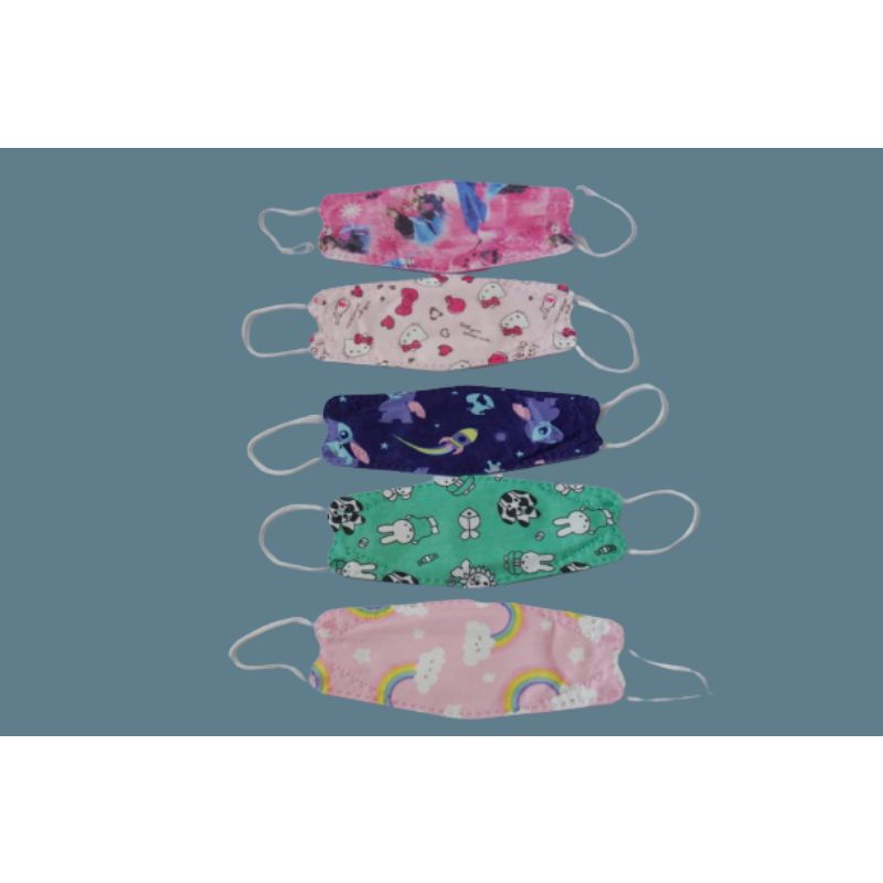 MASKER ANAK KF94 EARLOOP MOTIF COWOK DAN CEWEK