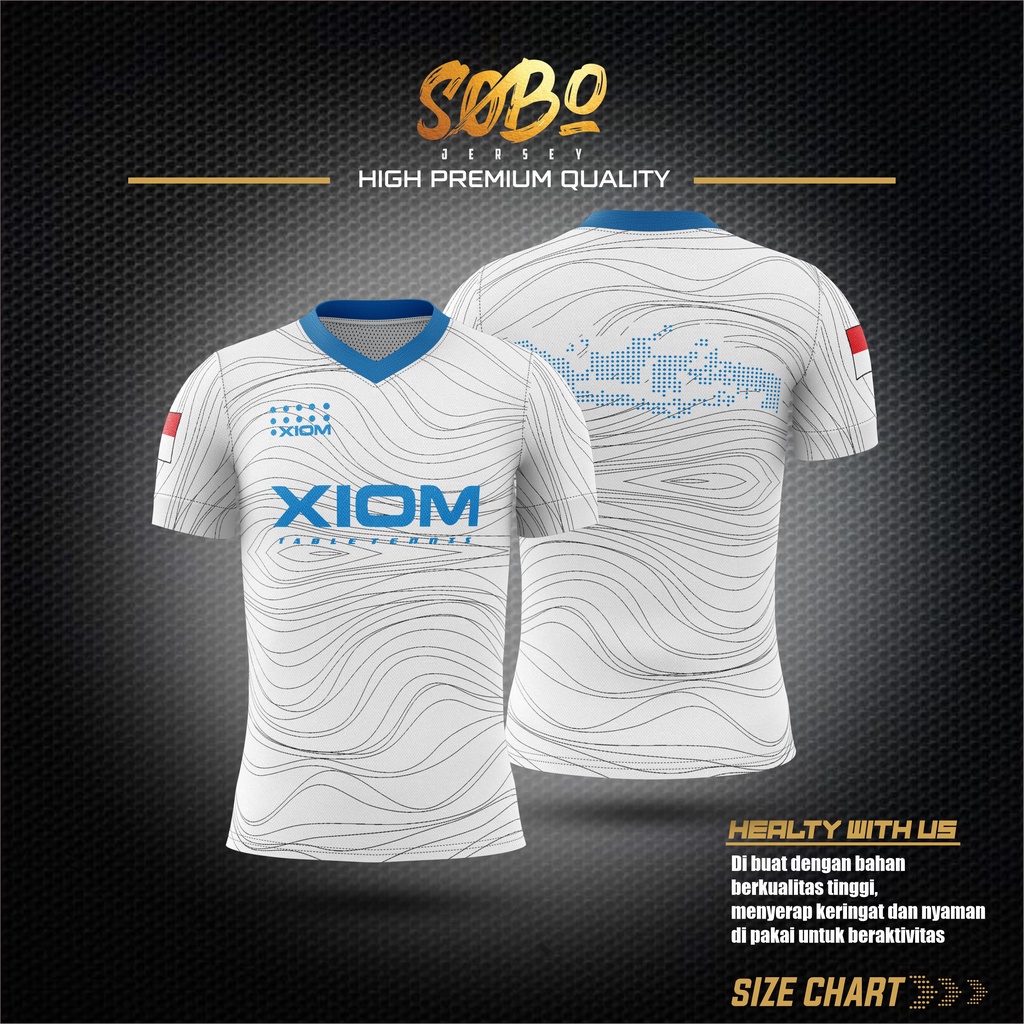 XIOM Jersey Kaos Pingpong | Tenis Meja Custom