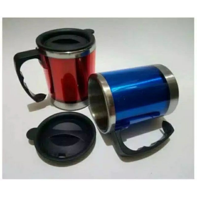 UK.450 ML G - 4254  Mug . Thermos , Vakum , vacuum , stainless ,  Gelas Kopi teh susu Promosi Souvenir Hampers