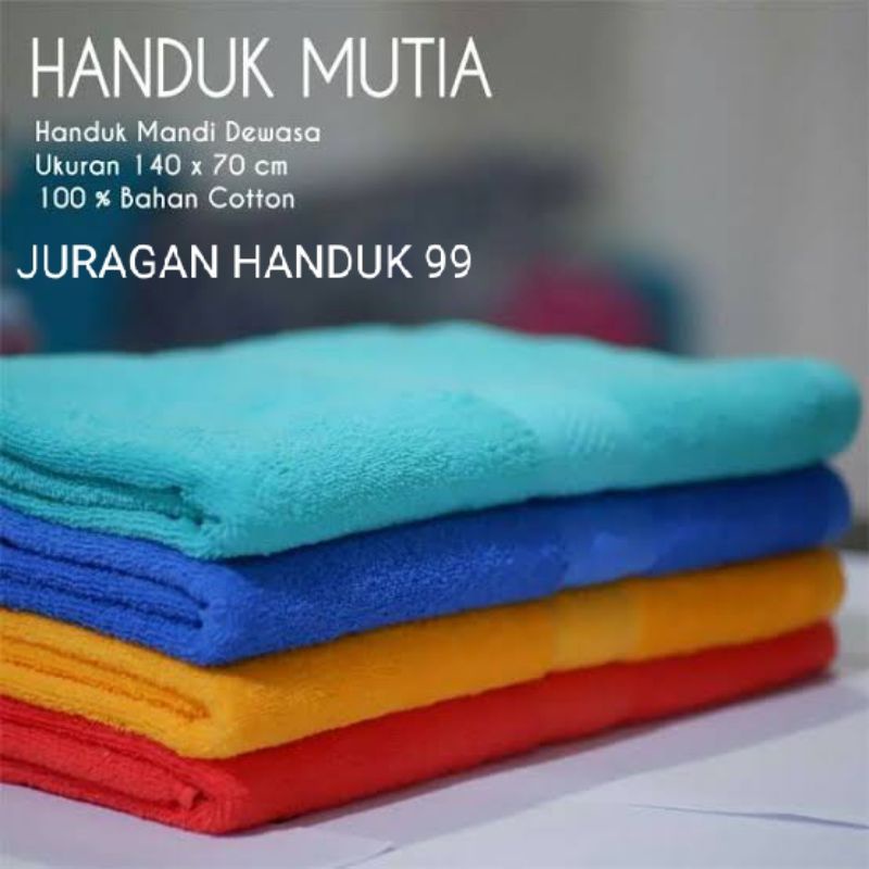 JH9 Handuk Mutia Standar Dewasa Ukuran 70x140(Paling Murah)