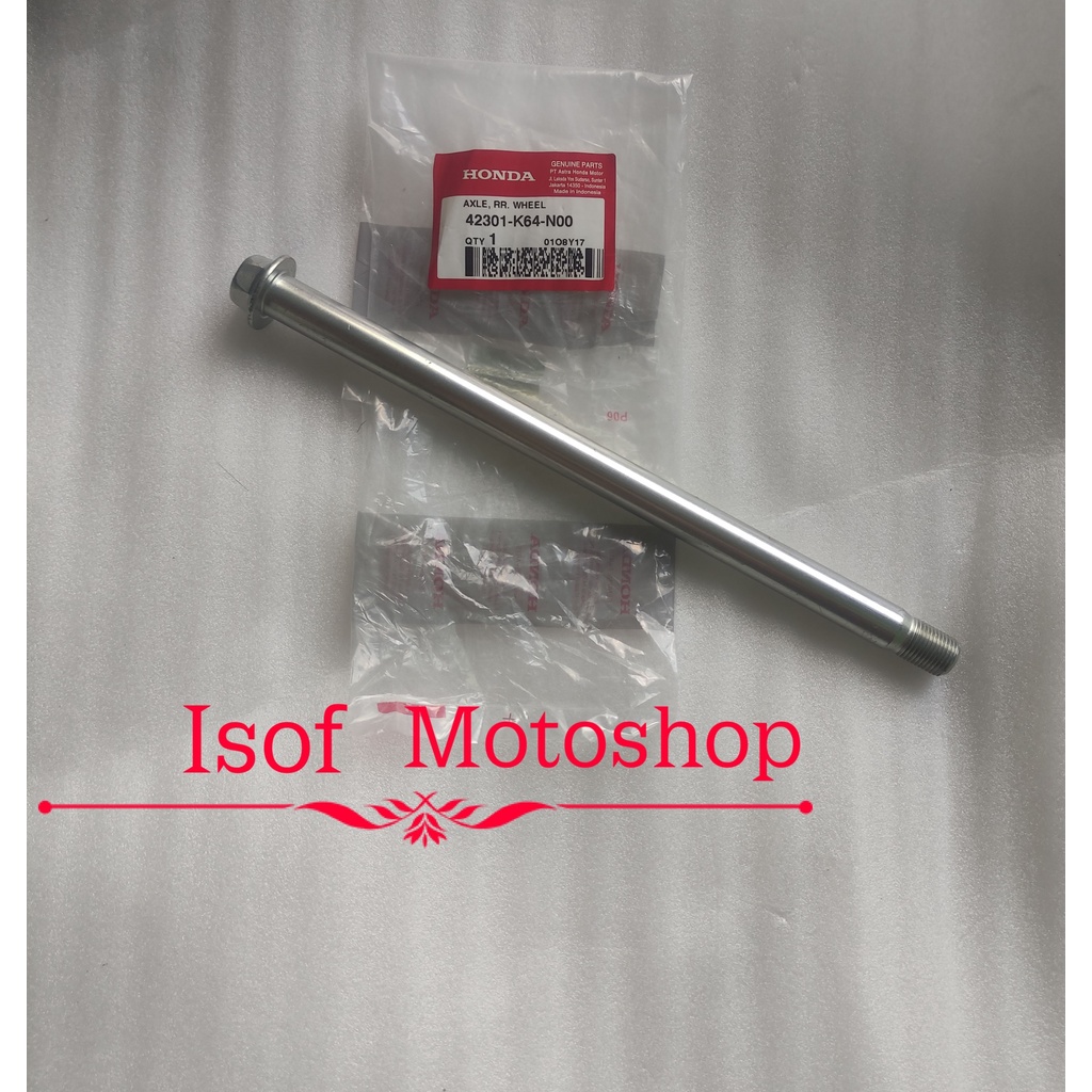 Axle RR Wheel CBR 250RR / As Roda Belakang CBR 250RR