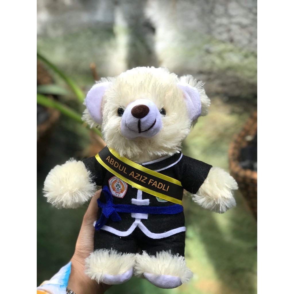 Boneka Profesi Taekondo Pagar Nusa Merpati Putih 40cm Seragam Silat PSHT Perisai Diri Custom BONKA
