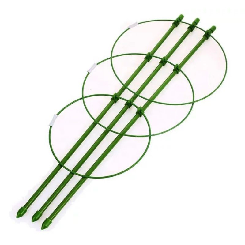 penyangga ring bulat rambatan tiang ajir tanaman pot turus tanaman rambat