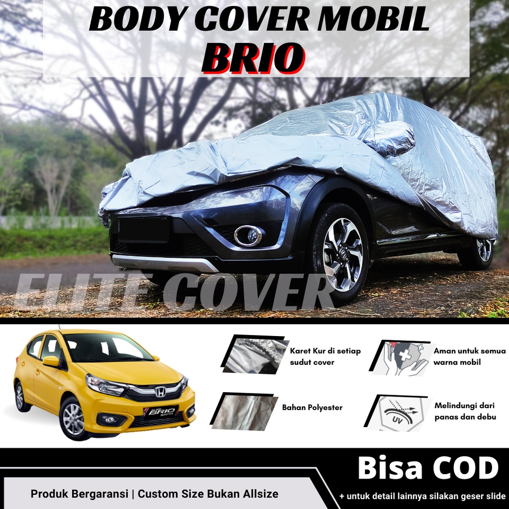 Cover Mobil Brio New Sarung Mobil / Selimut Mantel Mobil Brio Satya Brio RS 2020 Waterproof Outdoor