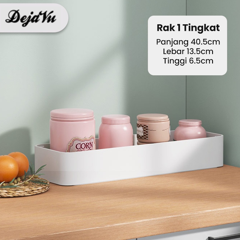 Dejavu Rak Troli Dorong Rak Bumbu Dapur Sayur Troley Tingkat Rak Roda Salon Rak Kamar Mandi HRK503