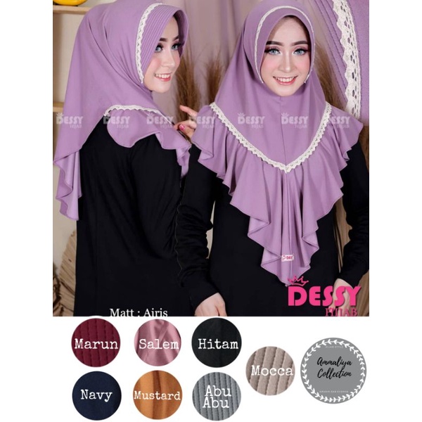HIJAB INSTAN RITA RENDA ORY DESSY JERSEY IRISH SUPER MURAH