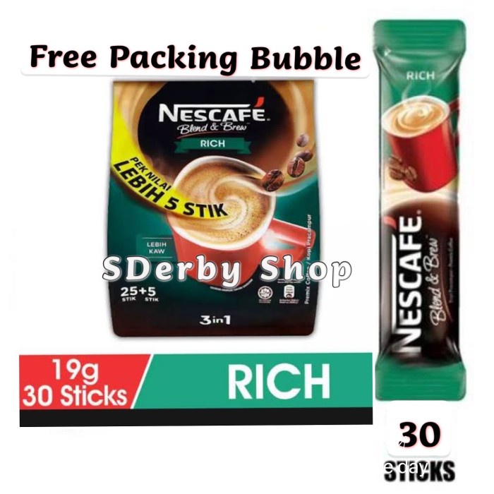 

Nescafe Blend and Brew Rich Lebih Kaw Instan Kopi Malaysia