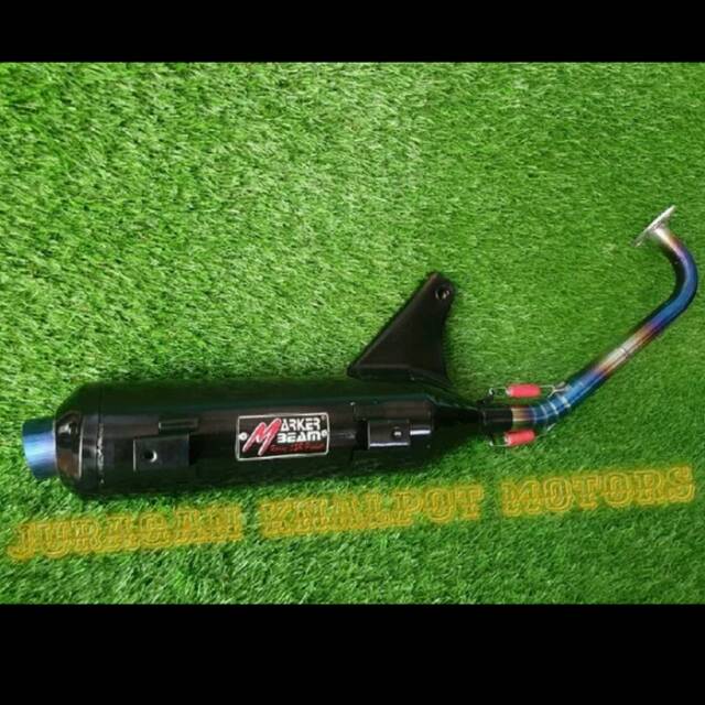 Knalpot racing  mio j pelangi
