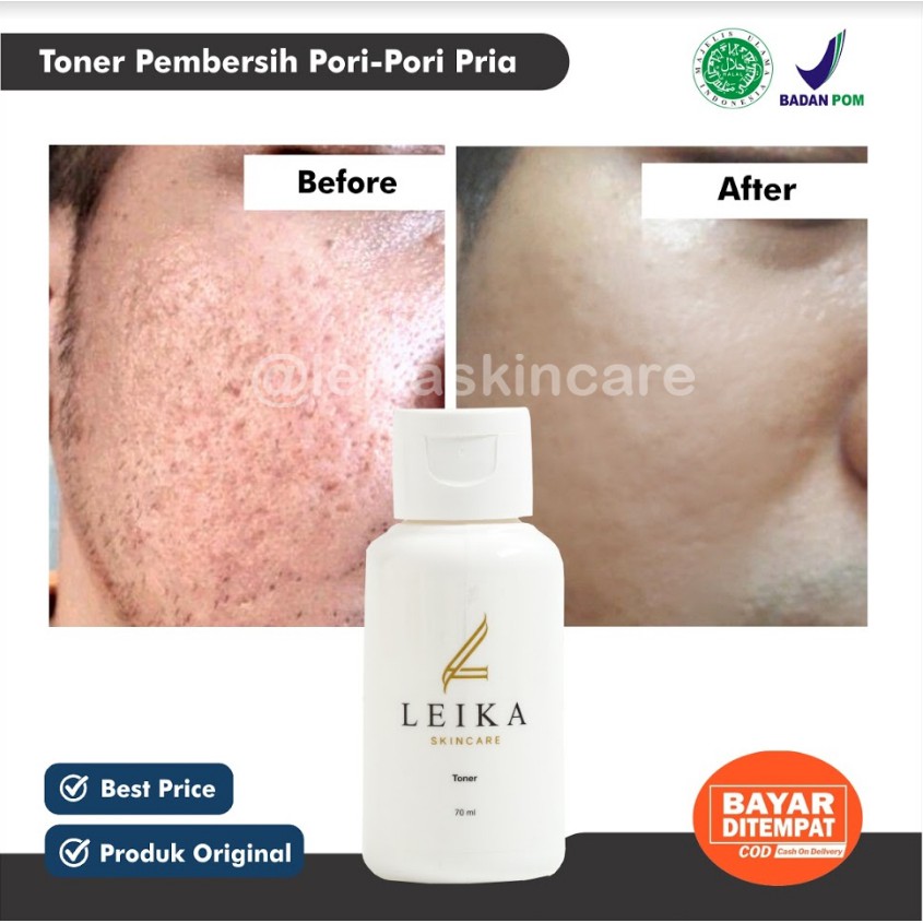 Toner Pengecil  PoriPori Wajah Ampuh Toner Pembersih Wajah Pria Terlaris  Original Aman BPOM