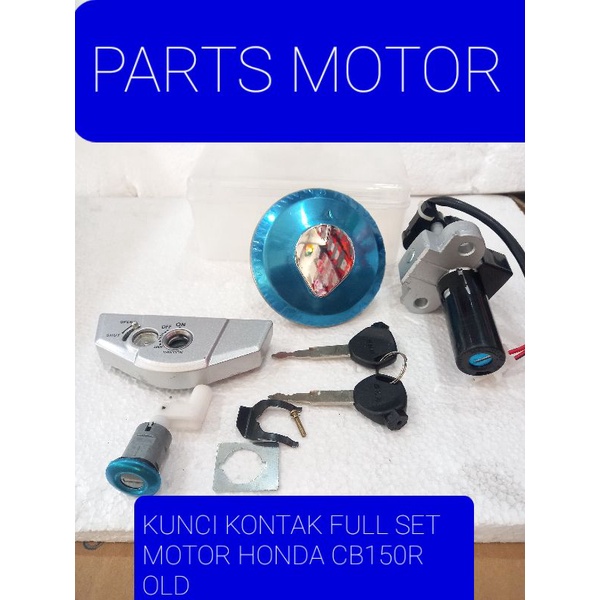 KUNCI KONTAK FULL SET+TUTUP TENGKI MOTOR HONDA CB150R OLD.MEREK SKR