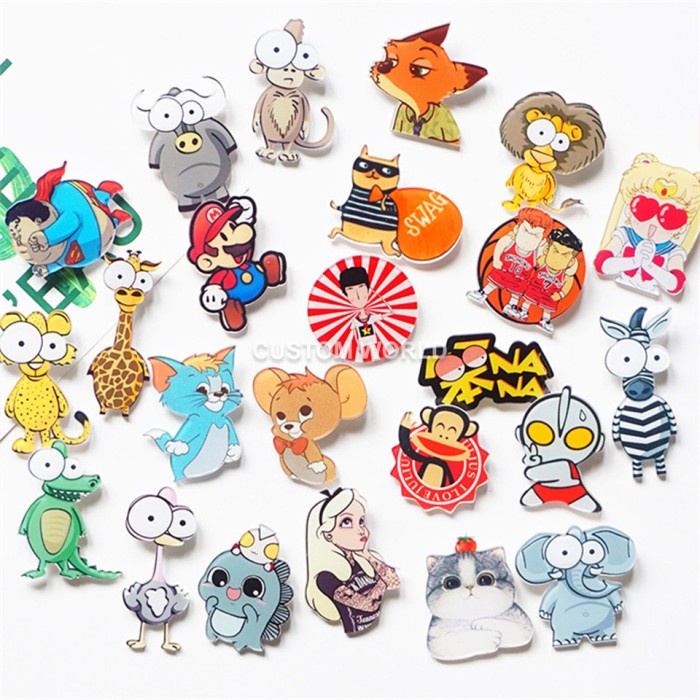 o23L2 Custom Pin Akrilik / Pin Badge / Bros Ukuran 5Cm - Doff Matte Ki2M0Io