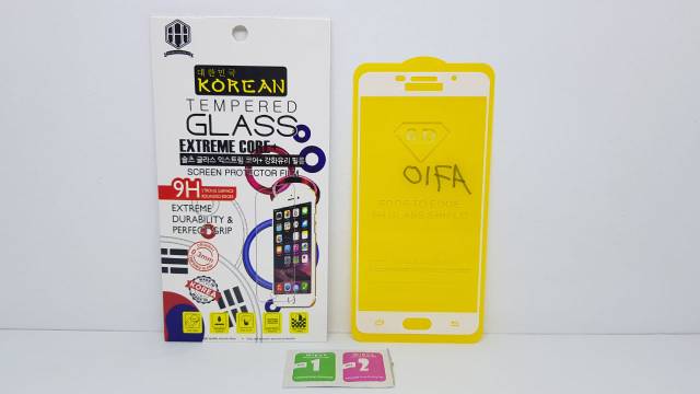 KOREAN Tempered Glass Samsung A7 2016 5.5&quot; FULL SCREEN Guard Samsung A710 FULL GLUE FULL LAYAR